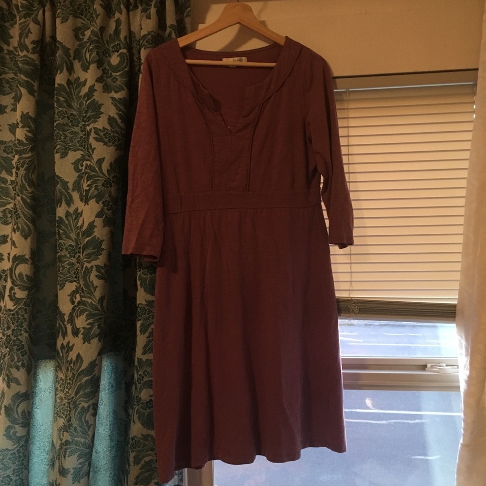Boden Purple Cotton Jersey Dress